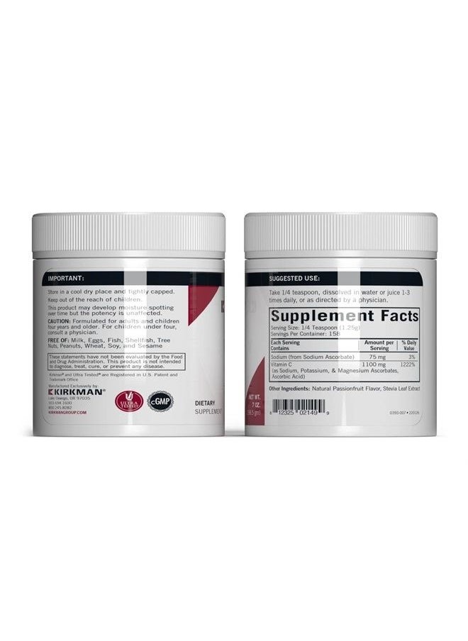 Kirkman - Buffered Vitamin C Powder - Bio-Max Series - Flavored, 7 oz - Image 1