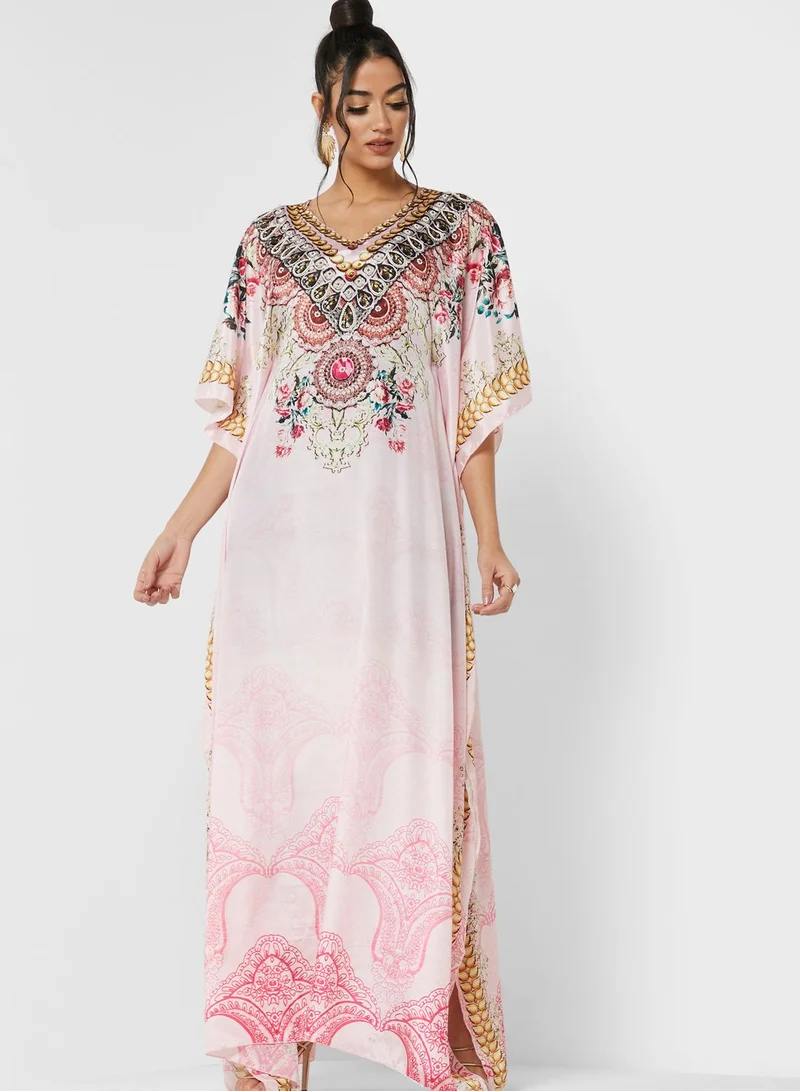 ARABIAN CLOSET Digital Print Oversized Kaftan