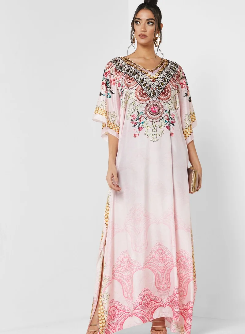 ARABIAN CLOSET Digital Print Oversized Kaftan