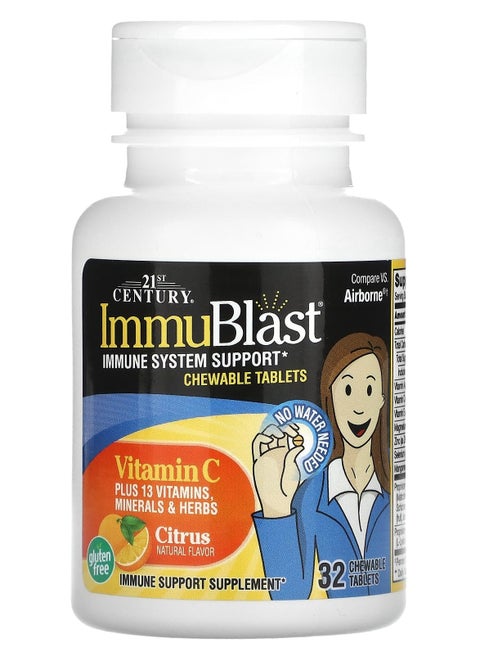 ImmuBlast Vitamin C Citrus 32 Chewable Tablets