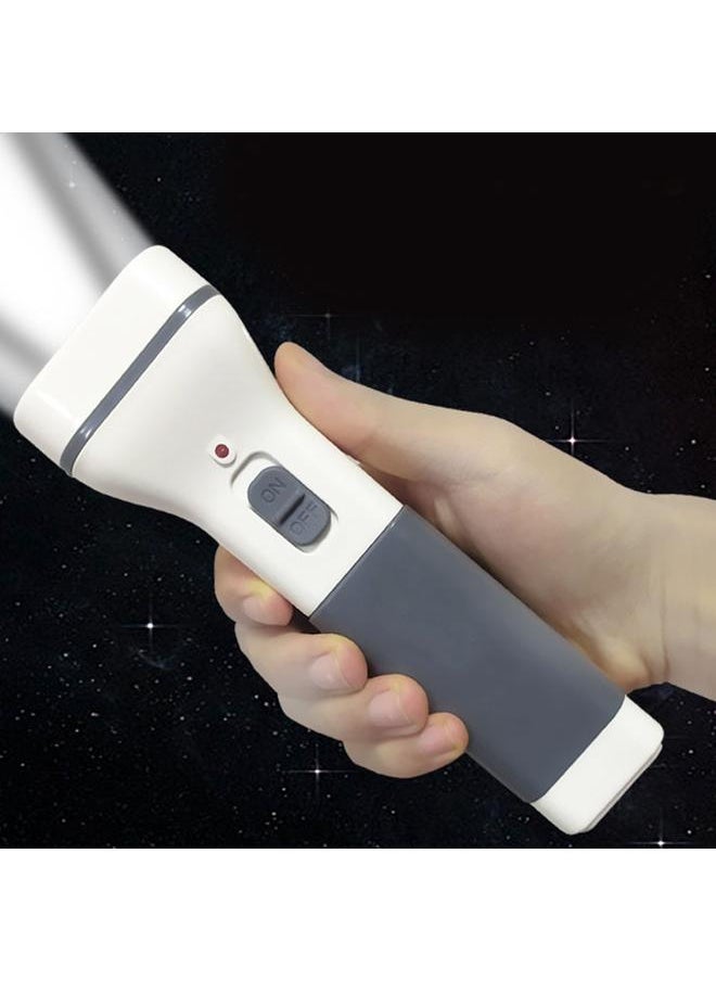 Thoraya LED Flashlight High Brightness Rechargeable Flashlight with 850mAh Battery For Night Fishing Camping White  - Image 5