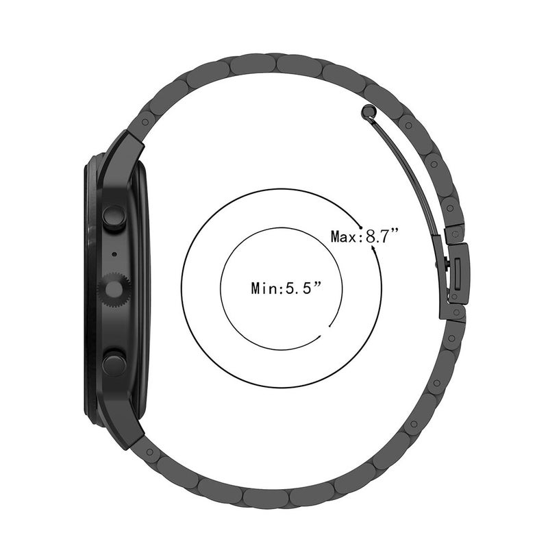 إيروريكس سوار ساعة معصم فولاذي مقاس 22 مم لساعات Fossil Gen 5 Carlyle وGen 5 Julianna وGen 5 Garrett وGen 5 Carlyle Hr (ذهبي) - Image 5