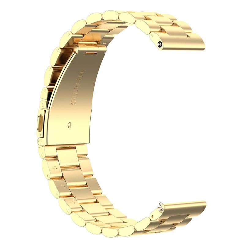 إيروريكس سوار ساعة معصم فولاذي مقاس 22 مم لساعات Fossil Gen 5 Carlyle وGen 5 Julianna وGen 5 Garrett وGen 5 Carlyle Hr (ذهبي) - Image 3