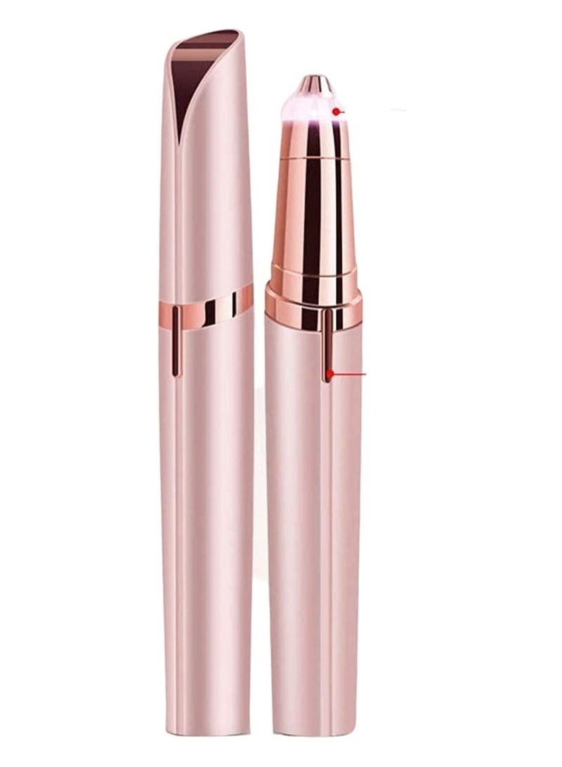 Electric Eyebrow Trimmer Epilator with Light for Women - Image 1
