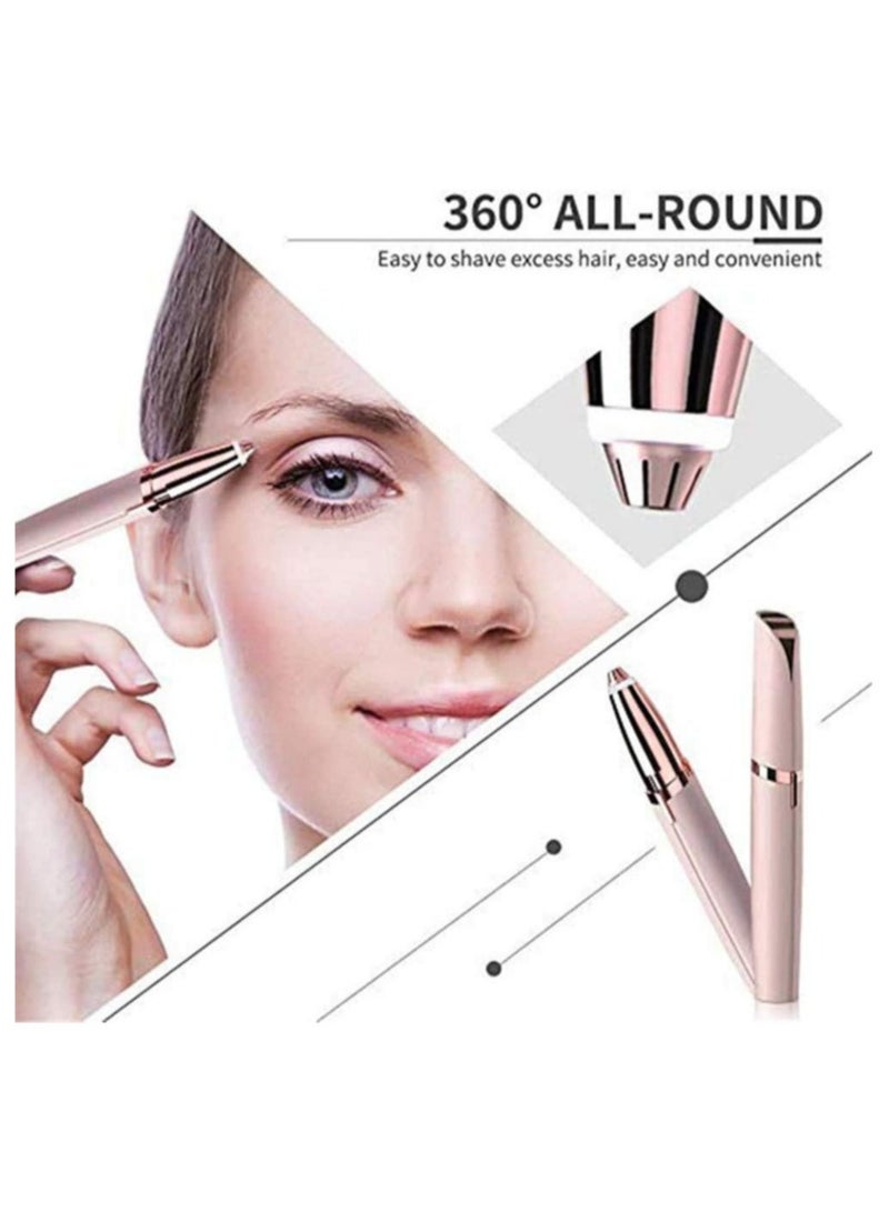 Electric Eyebrow Trimmer Epilator with Light for Women - Image 5