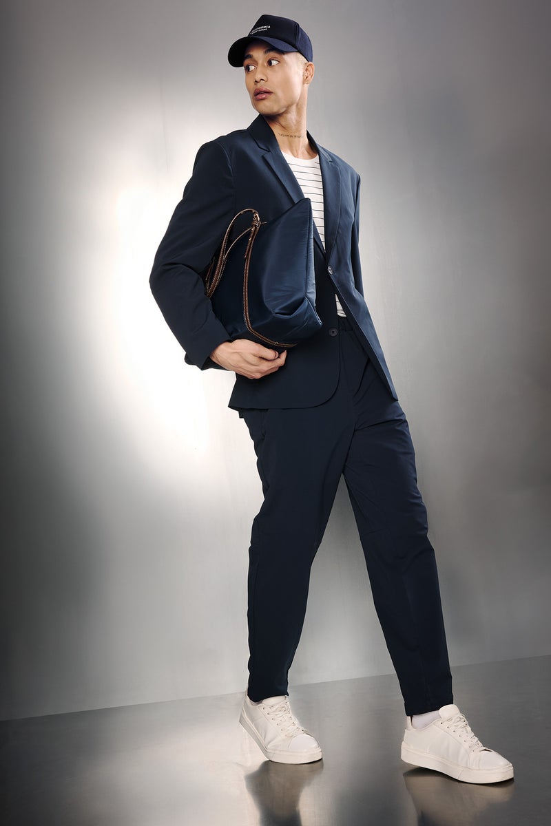 DeFacto Blue Man Standard Fit Trousers Casual - Image 1