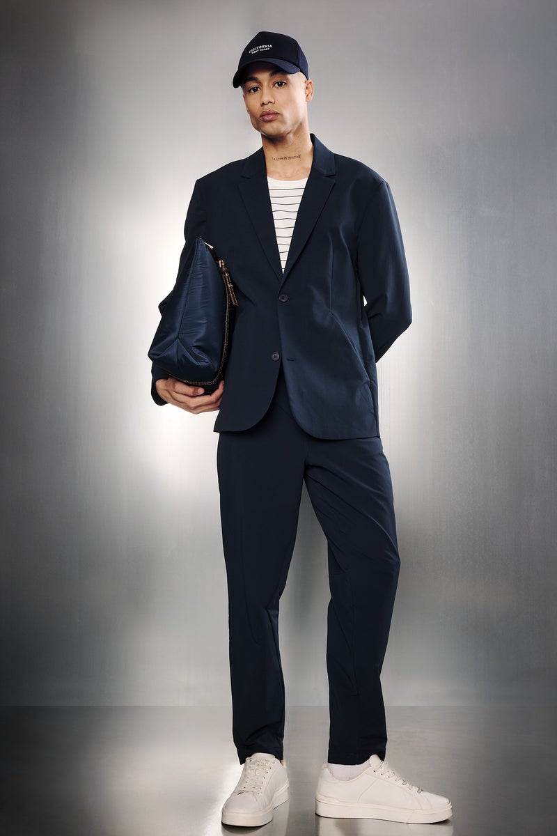 DeFacto Blue Man Standard Fit Trousers Casual - Image 3