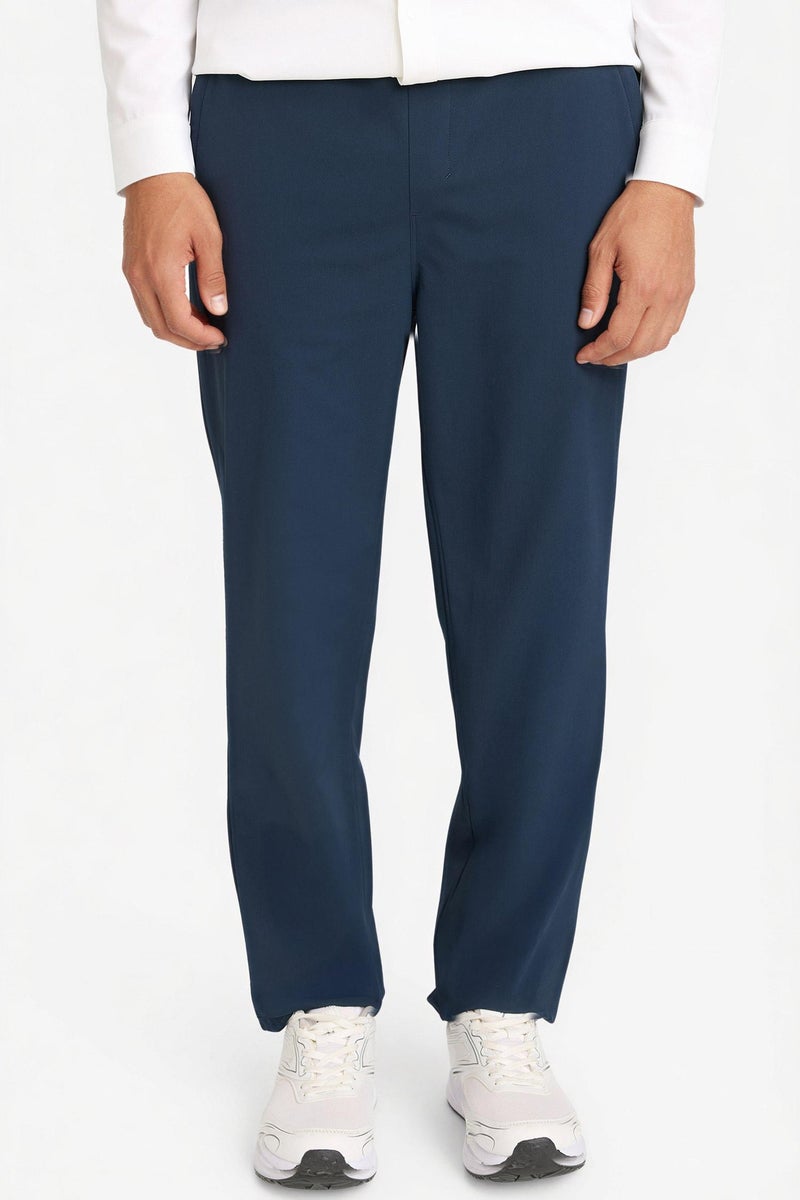 DeFacto Blue Man Standard Fit Trousers Casual - Image 5