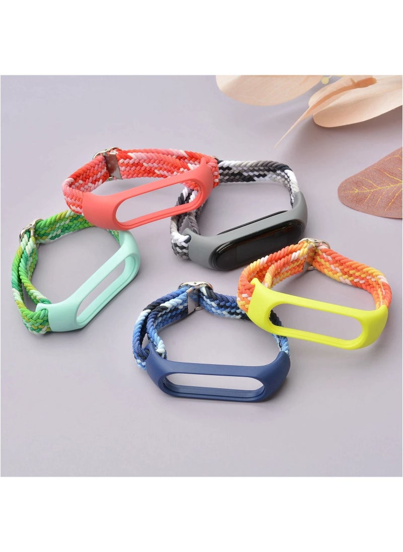 BSNL - Replacement Strap Elastic Adjustable Nylon Braided Solo Loop For Xiaomi Mi Band 4/5/6 - Image 1