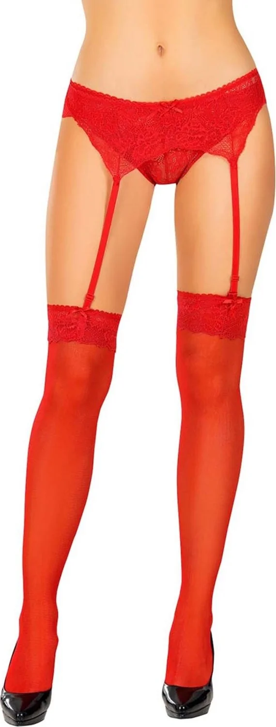 Sistina Red Garter Set - 842 - Size L/xl 13