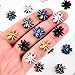 HOMICO 200 Pieces Tiny Spider for Crafts Dollhouse Miniatures Resin Mini Things Decor for Fairy Garden Micro Landscaping Decoration - Image 4