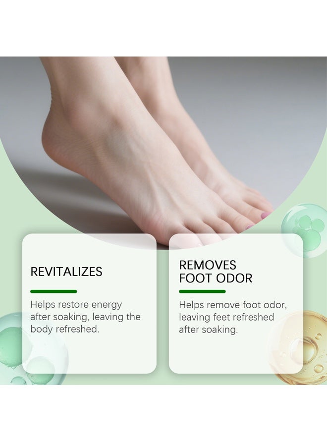OceAura 10 Pack Herbal Foot Soak with Epsom Salt & Dead Sea Salt, Soothe Tired Feet Improve Blood Circulation, Moisturize Dry Cracked Feet, Home Spa Pedicure Foot Cleansing Soak - Image 3