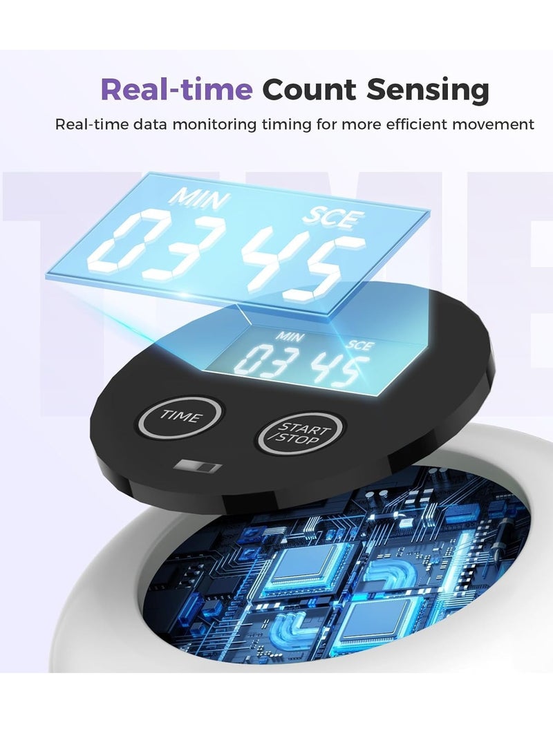 Y&D （Purple）Pilates Board - Pilates Reformer Set Multi-Purpose Foldable Pilates Reformer Board for Home, 5 in 1 Pilates Sliding Board Multifunctional Sliding Pilates Reformer Board with Timer Ab Core Workout Trainer Machine Exercise Board Equipment Multifunctional Abdominal Board, Ab Core Trainer, Ab Trainer Machine, Ab Board, Exercise Board, Abs Workout Equipment, Core Workout Equipment - Image 5