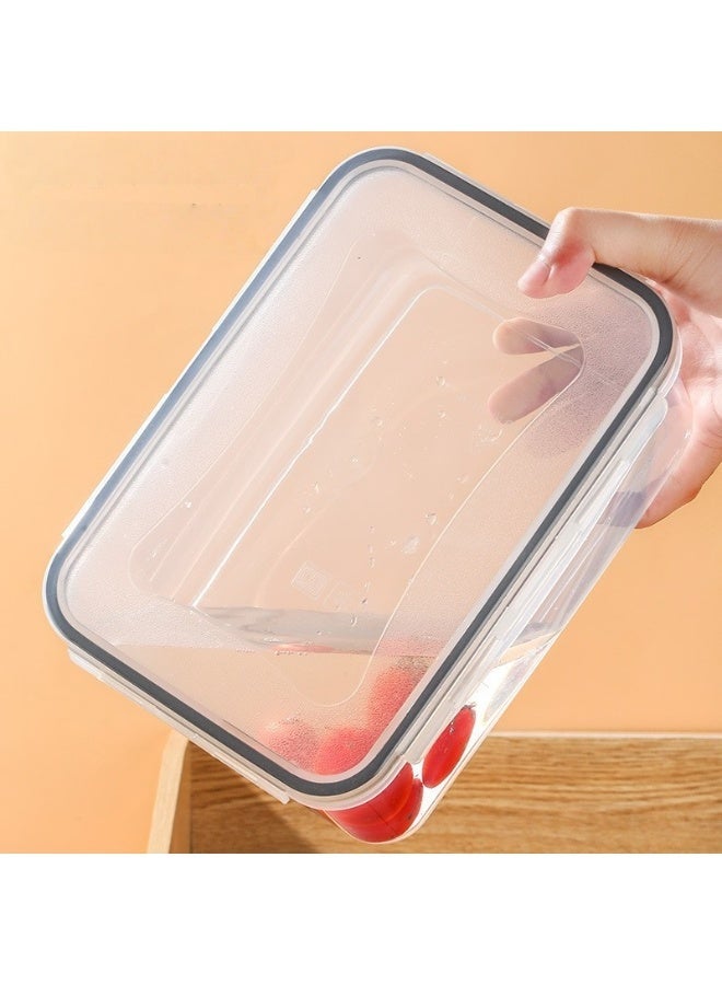 وفوفا 5 قطع من أوعية تخزين الطعام مع أغطية محكمة الإغلاق، مصنوعة من مواد صديقة للبيئة وخالية من مادة BPA، تصميم قابل للترقيم للاستخدام في الثلاجة/المطبخ، مجموعة حفظ الطعام سهلة التنظيف، حافظة الطعام (مربعة) - Image 4