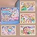 MAX JHQIQU jWooden Puzzle for Kids 46 Years Old 4 Pack of 24 Pieces Unicorn Princess Fairy Puzzle Preschool Education Brain Teaser Toy for 3 4 5 6 Year Old Girls - Image 3