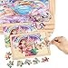 MAX JHQIQU jWooden Puzzle for Kids 46 Years Old 4 Pack of 24 Pieces Unicorn Princess Fairy Puzzle Preschool Education Brain Teaser Toy for 3 4 5 6 Year Old Girls - Image 5