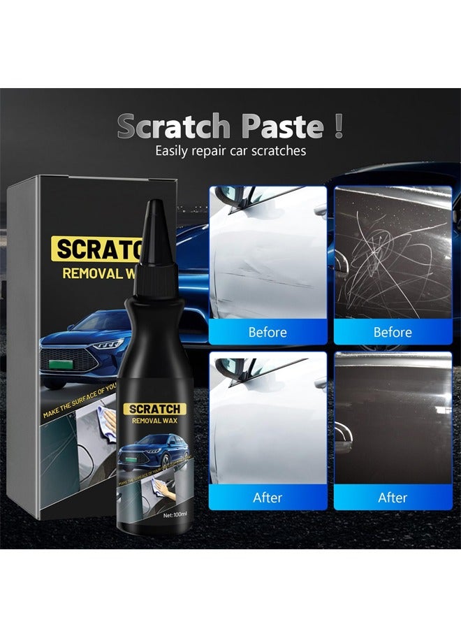 Generic Car Scratch Repair Paste, Car Paint Scratch Repair Polishing Wax, Car Paint Scratch Repair, Scratch Remover Kit with Sponge for Vehicles for Deep Scratches(2pcs) - Image 2