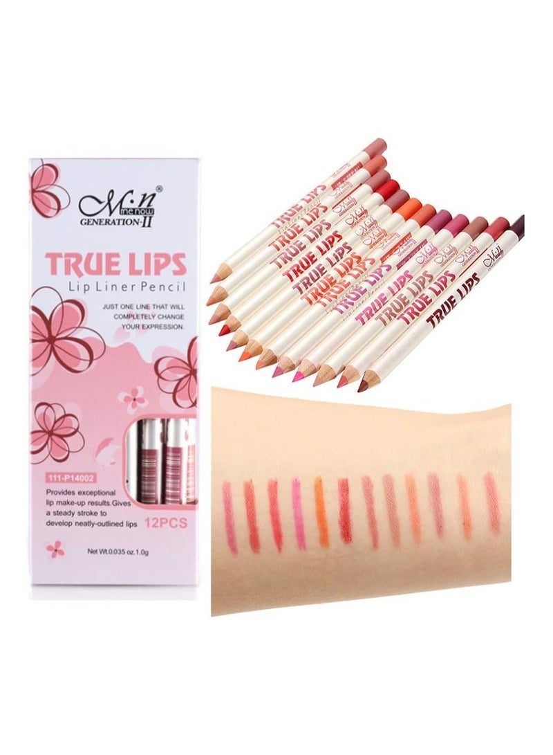 ميناو ترو ليبس 12 أقلام تحديد الشفاه من مستحضرات التجميل - Image 1