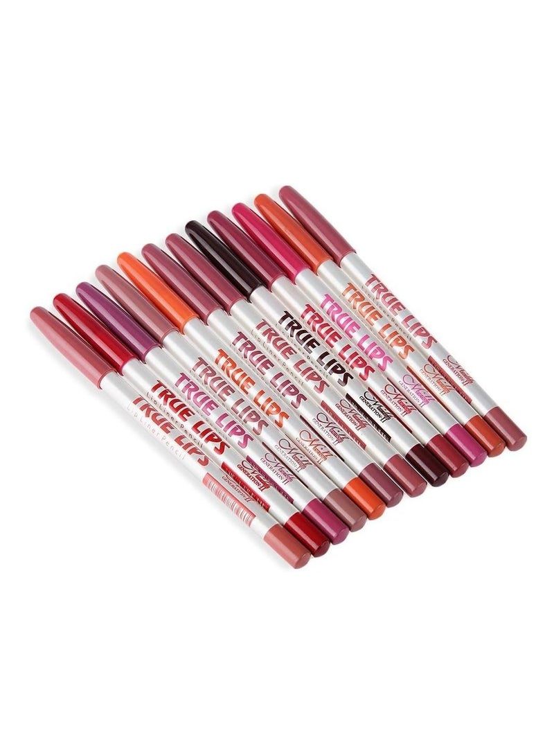ميناو ترو ليبس 12 أقلام تحديد الشفاه من مستحضرات التجميل - Image 2