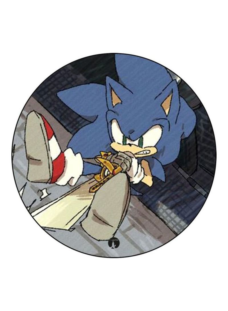 RKN Sonic Printed Fridge Magnet  Grey/Beige/Blue - Image 1