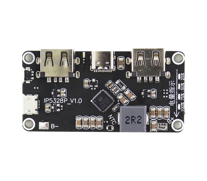 CentIoT - IP5328P Dual USB 18650 Battery Charger Treasure Tpye-c 3.7V to 5V 9V 12V Step up Fast Quick Charger Circuit Board QC2.0 QC3.0 - Image 3