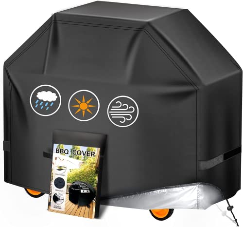 Aoretic Grill Cover, 48 inch BBQ Gas Grill Cover for Outdoor Grill, Charbroil Grill Cover Barbecue Waterproof, Anti-UV for Weber Char-Broil Monument, Dyna-glo Nexgrill Spun Polyester - Image 1