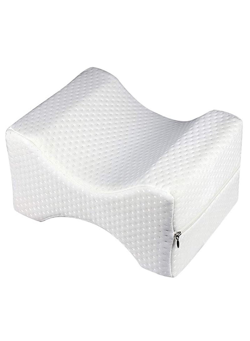 Arabest Leg Positioner Knee Pillow，Made from Memory Foam，Removable and Washable Cover，Promotes Better Sleep, Improve Blood Circulation & Proper Posture Alignment  - Image 1