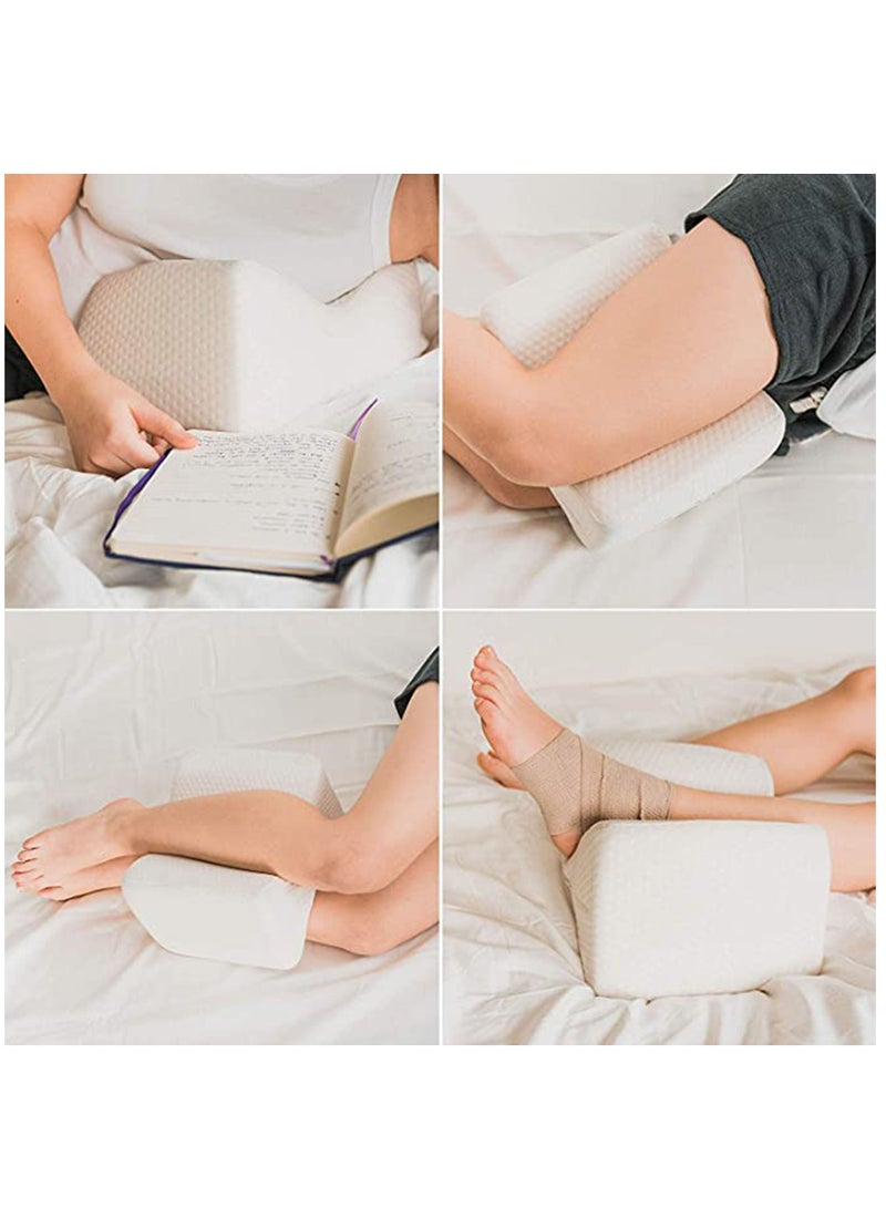 Arabest Leg Positioner Knee Pillow，Made from Memory Foam，Removable and Washable Cover，Promotes Better Sleep, Improve Blood Circulation & Proper Posture Alignment  - Image 2