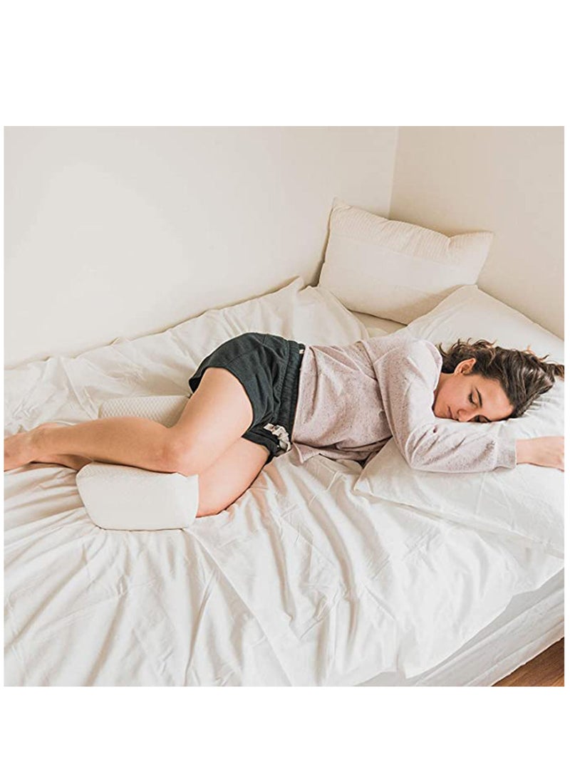 Arabest Leg Positioner Knee Pillow，Made from Memory Foam，Removable and Washable Cover，Promotes Better Sleep, Improve Blood Circulation & Proper Posture Alignment  - Image 3