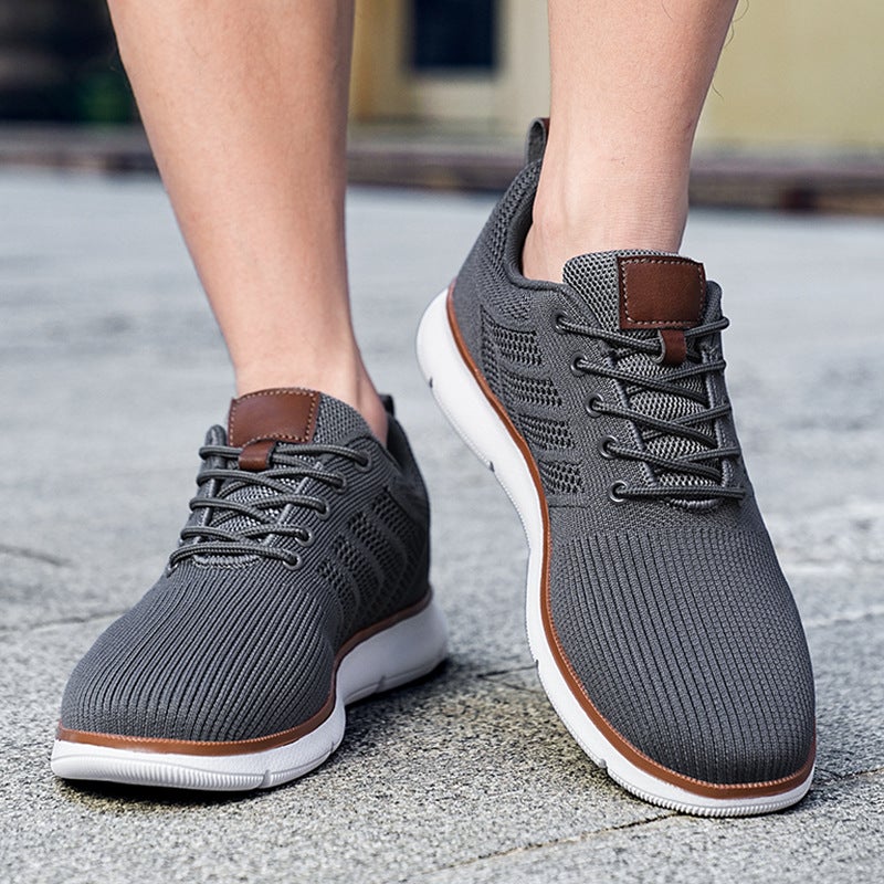 Men's Breathable Knit Loafer Shoes - Image 4