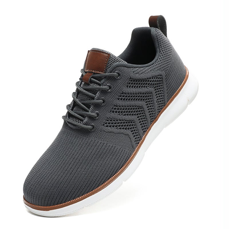Men's Breathable Knit Loafer Shoes - Image 5
