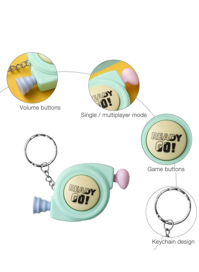 SYOSI 4pcs Bop It, Mini Gaming Mode Kids Single Or Double Bop Rhythm Reaction Montessori Electronic Memory Toy Micro Series Game With Volume Button Electronic Handheld Game  - Image 3