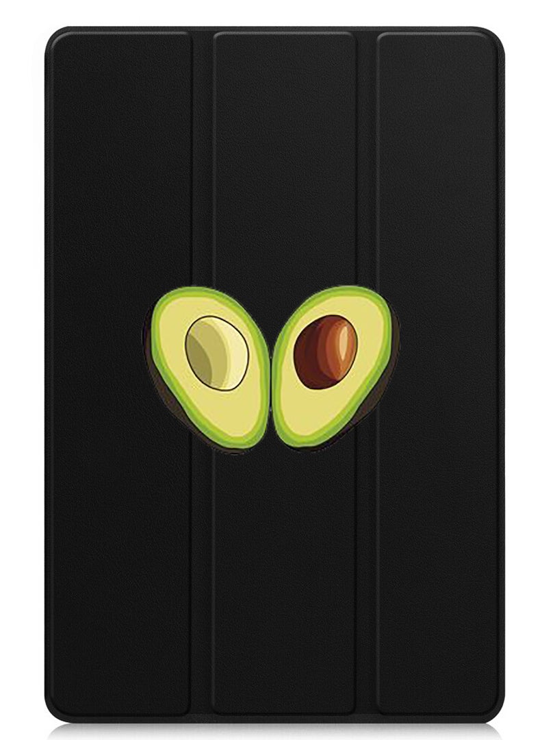 Theodor Protective Flip Case For Huawei MatePad 11.5 S (2024) With Trifold Stand Auto Wake Sleep Shockproof Cover Avacado Open - Image 1