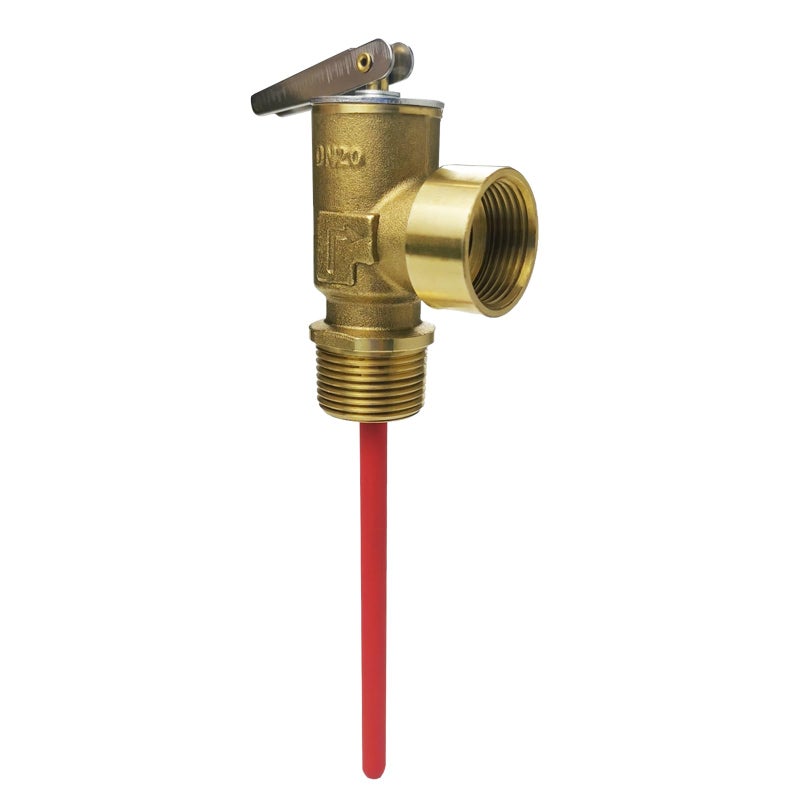 LECLOC 210F 150 psi Temperature and Pressure Relief Valve for Water Heaters Boilers and Hot Water Tanks Thickened Brass Body with EpoxyCoated Probe Automatic Plumbing Fitting 34 NPT Connection - Image 2