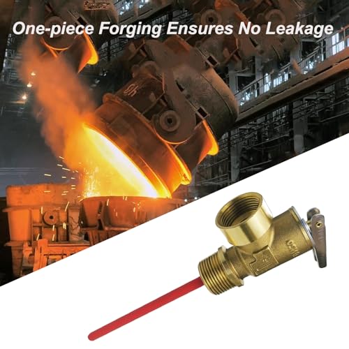 LECLOC 210F 150 psi Temperature and Pressure Relief Valve for Water Heaters Boilers and Hot Water Tanks Thickened Brass Body with EpoxyCoated Probe Automatic Plumbing Fitting 34 NPT Connection - Image 3
