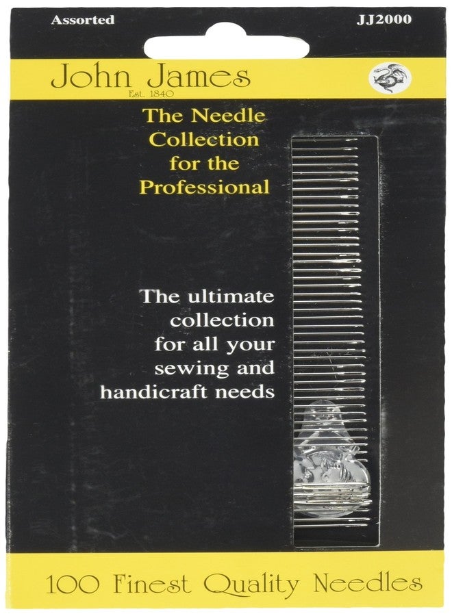 Colonial Needle John James Professional Needle Collection, Assorted 100/Pkg,Silver