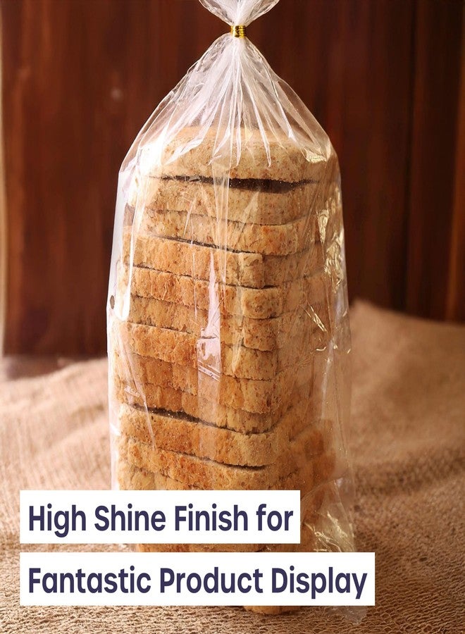volila Reusable Plastic Bread Bags - 150 Pack Clear Loaf Bags for Homemade Bread - Perfect for Baked Goods Storage - Image 5
