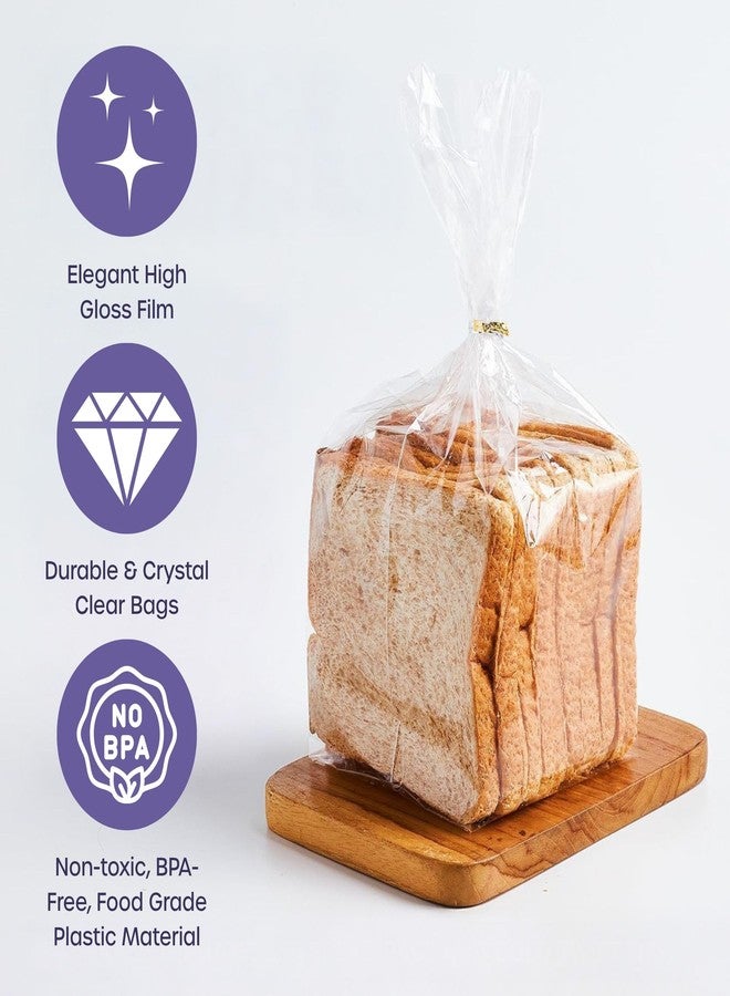 volila Reusable Plastic Bread Bags - 150 Pack Clear Loaf Bags for Homemade Bread - Perfect for Baked Goods Storage - Image 3