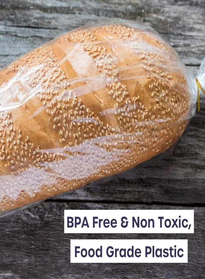volila Reusable Plastic Bread Bags - 150 Pack Clear Loaf Bags for Homemade Bread - Perfect for Baked Goods Storage - Image 4