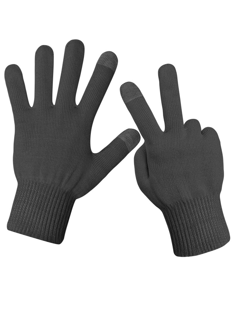 Evridwear Evridwear Eczema Gloves Kids Cotton Moisturizing Gloves 2 Pairs Touchscreen for Dry Hands, Eczema, SPA, Overnight Lotion (Black)  - Image 1