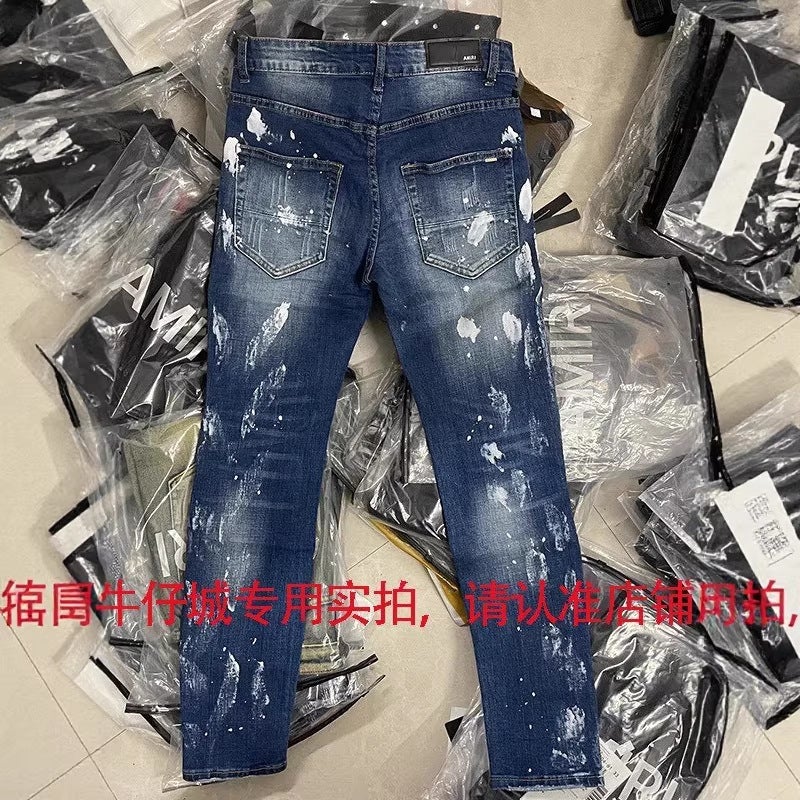 Unisex Classic Denim Jeans Loose Fit Daily Outdoor Wear - Image 2