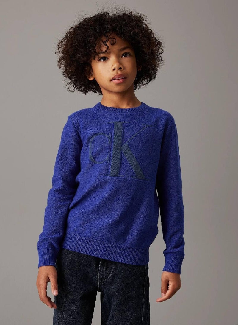 كالفن كلاين جينز سترة مزينة بشعار كلفن كلاين - Image 1