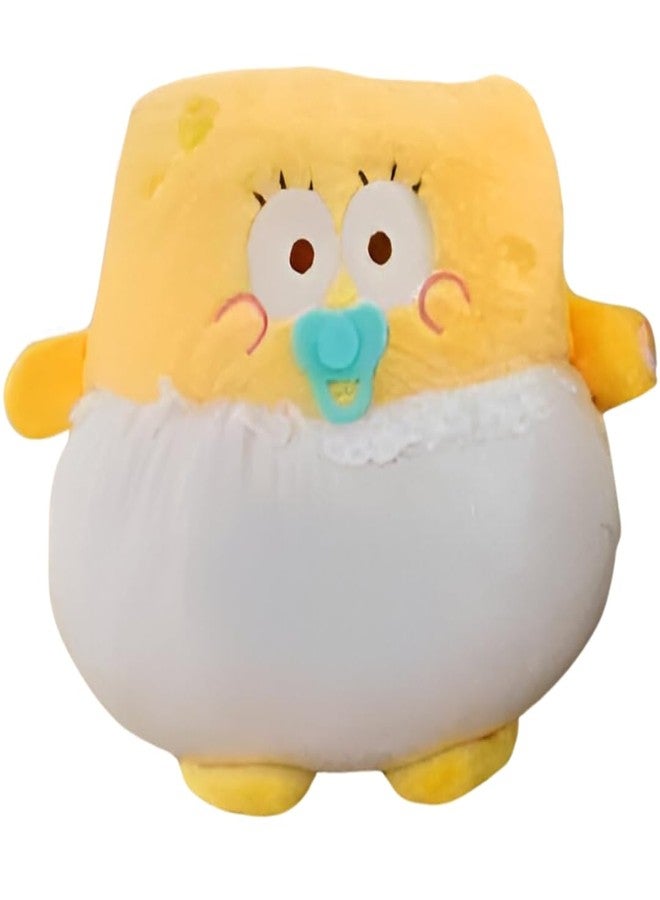 Tickles Kids Favorite Soft Stuffed Plush Animal Toy for Kids Boys & Girls Birthday Gifts (Color: White & Yellow Size: 18 cm) - Image 1