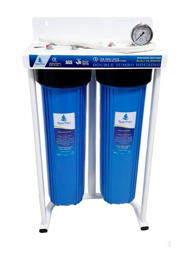 Rain Pure Rain Pure VERA NSF Certified Jumbo Water Filter 20" RO, Whole House, 1” Inlet and Outlet BSPT for Water Purification Water Filter for Kitchen  - Image 1
