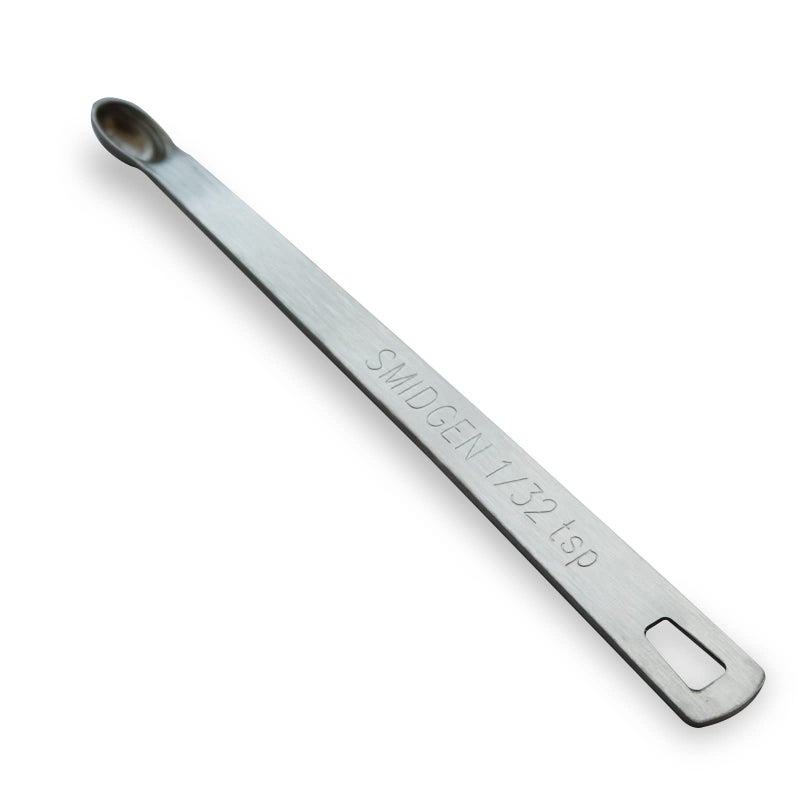 BERYLER 1 قطعة من بيريلر 1/32 ملعقة صغيرة (1/32 ملعقة صغيرة 0.165 مل سميدجن) ملعقة قياس واحدة صغيرة فردية من الفولاذ المقاوم للصدأ ملاعق قياس فقط - Image 1