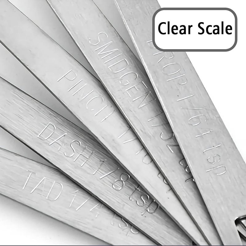 BERYLER 1 قطعة من بيريلر 1/32 ملعقة صغيرة (1/32 ملعقة صغيرة 0.165 مل سميدجن) ملعقة قياس واحدة صغيرة فردية من الفولاذ المقاوم للصدأ ملاعق قياس فقط - Image 3