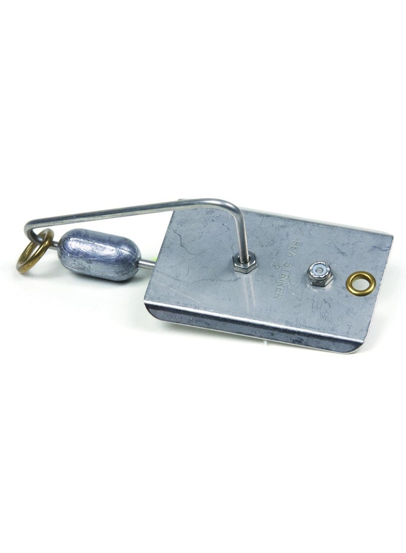 Sea Striker Sea Striker Planers | Fishing Planer with Stainless Steel Blade with Large Brass Ring, Silver - Image 2