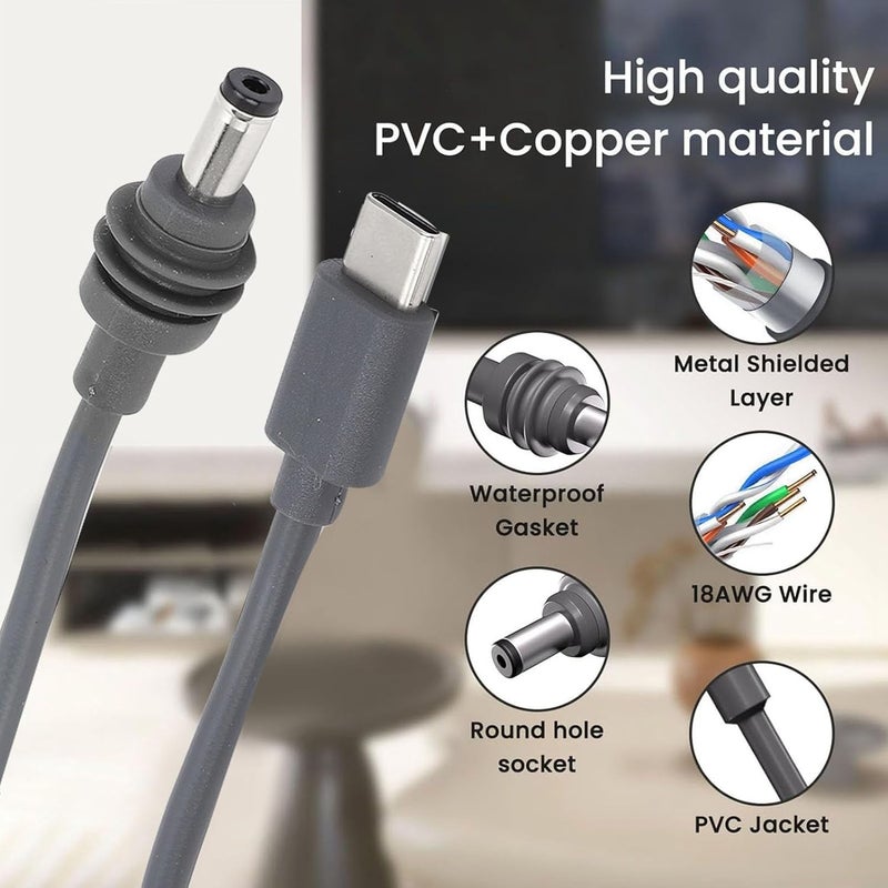 10FT 18AWG Waterproof USB C to DC Cable 65W PD Power Supply for Mini Dish Antenna - Image 5