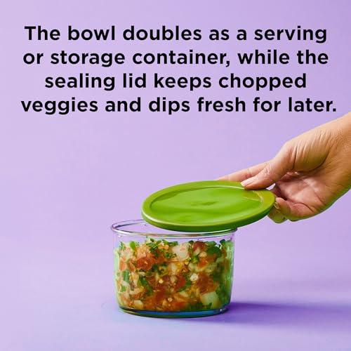 Chef'n VeggiChop Hand-Powered Food Chopper (Arugula), 5.5" x 5.5" x 5" - Image 5