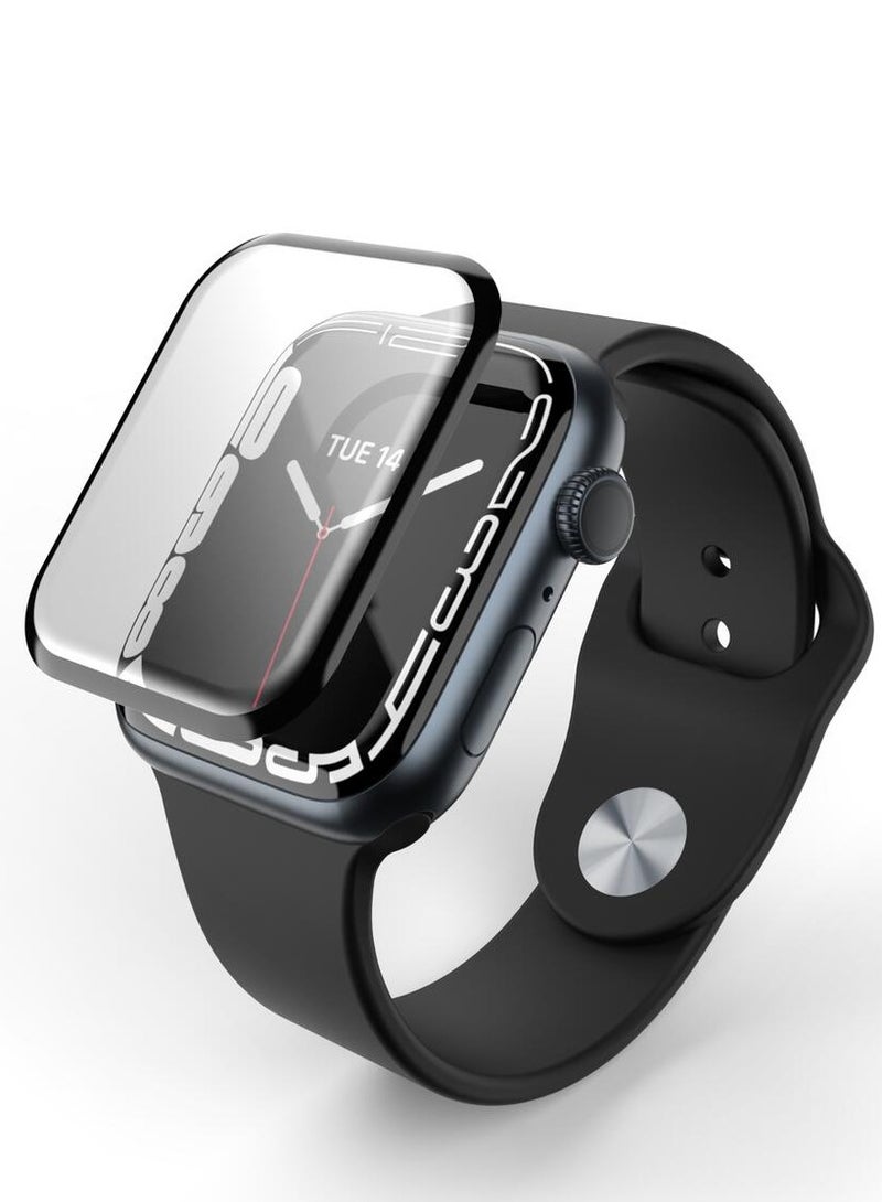 أوريجنال واقي شاشة غير لامع لساعة Apple Watch مقاس 41 مم، سلسلة 9/8/7 - طبقة ناعمة مضادة للتوهج، مضادة لبصمات الأصابع، تغطية كاملة، واقي شاشة حساس للمس